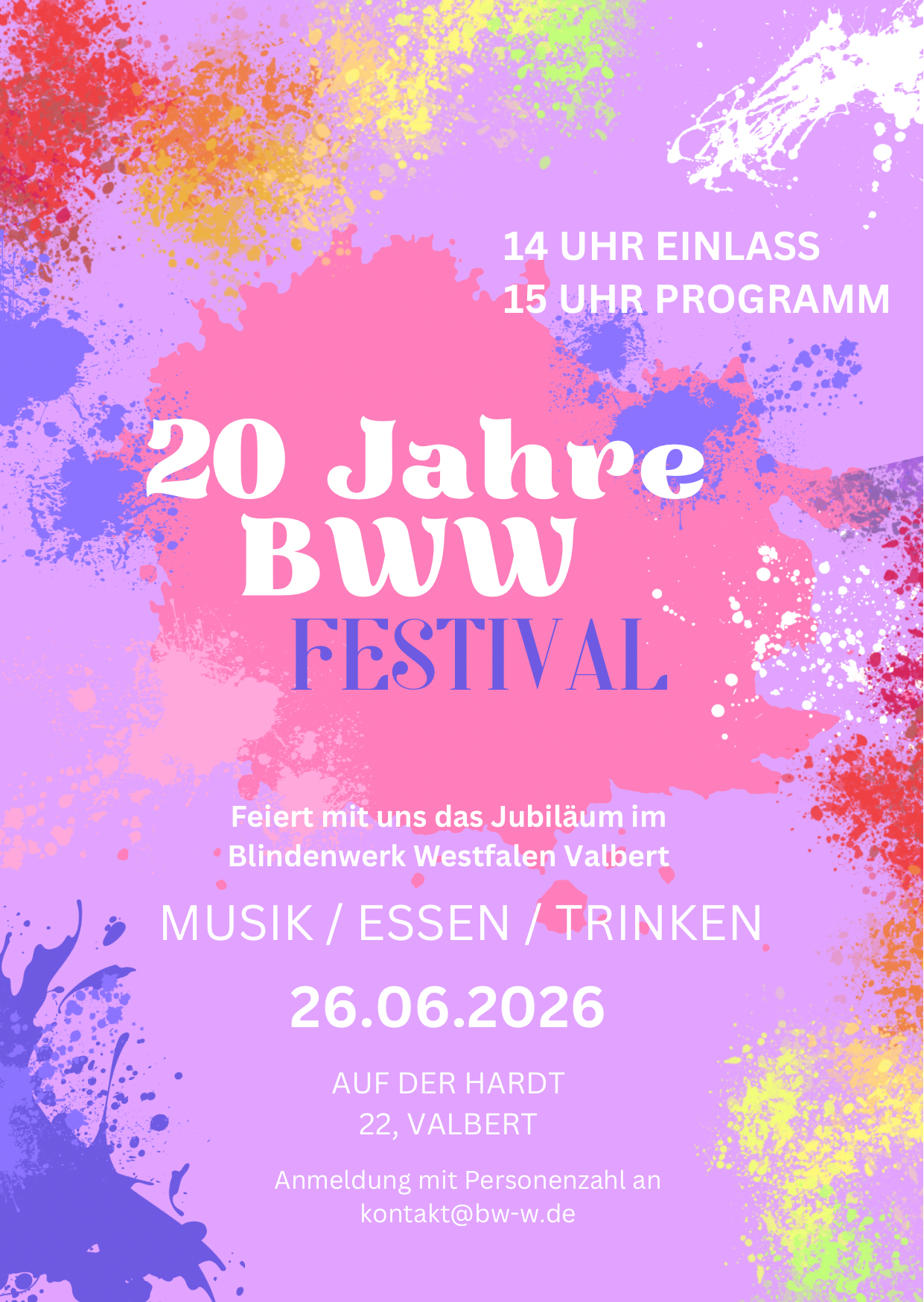 20 Jahre BBW Sommerfest 20 Jahre BWW Festival
